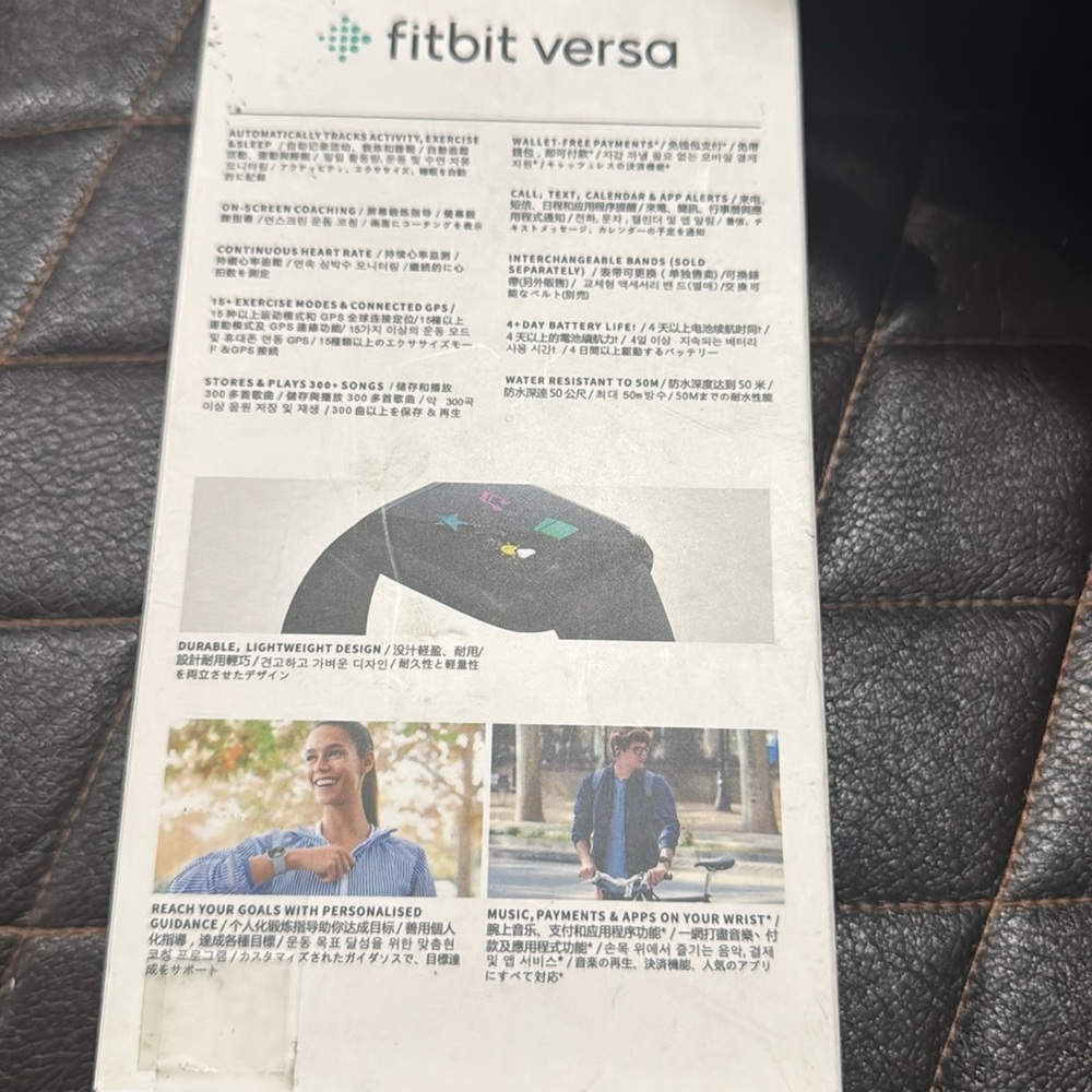 Fitbit Versa Smart Watch, Gray/Silver Aluminium, One Size (S & L - Picture 5 of 6